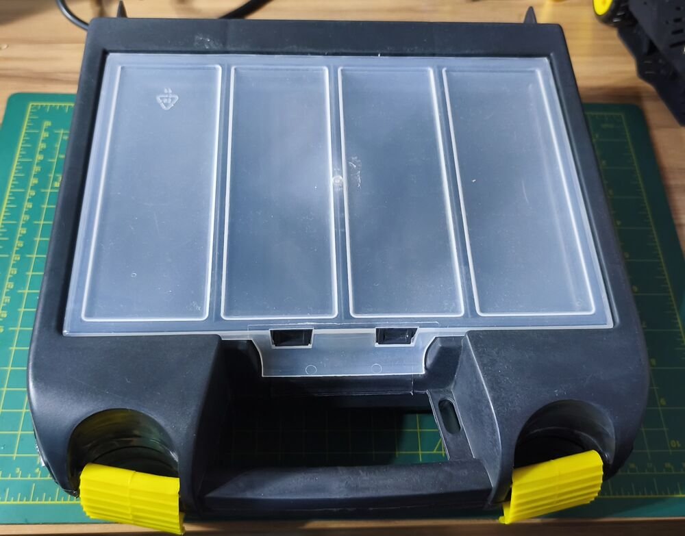 Maleta do Kit Formula RPS reaproveitada para o cyberdeck