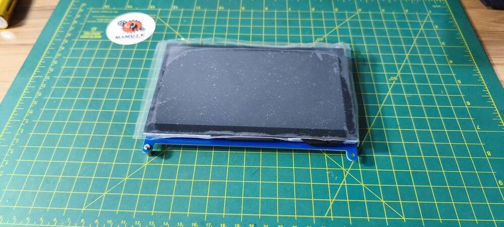 Tela touchscreen de 7 polegadas para o cyberdeck
