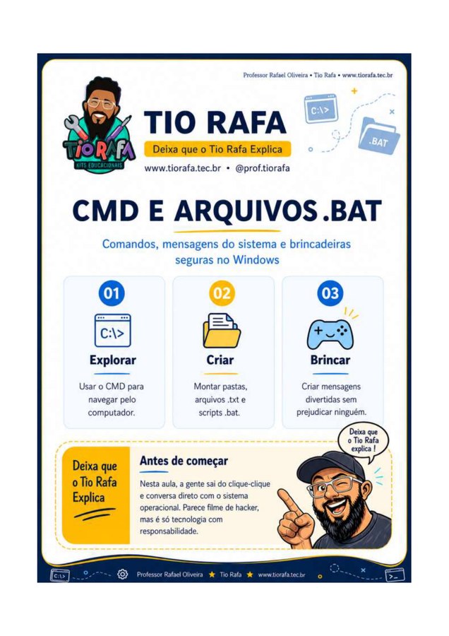 Capa do tutorial CMD e Arquivos .BAT