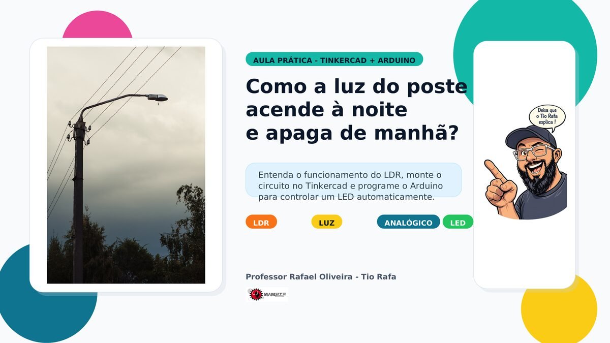 Poste inteligente com sensor LDR e Arduino